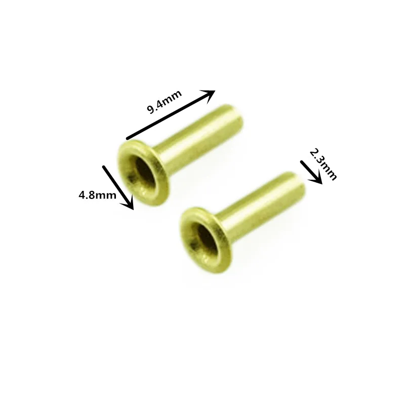 2.3x9.4x4.8mm natural brass eyelet for electronic