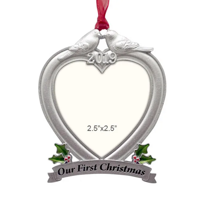 BEST SELLER METAL CHRISTMAS ORNAMENT SNOWFLAKE MINI FRAME TREE ORNAMENT