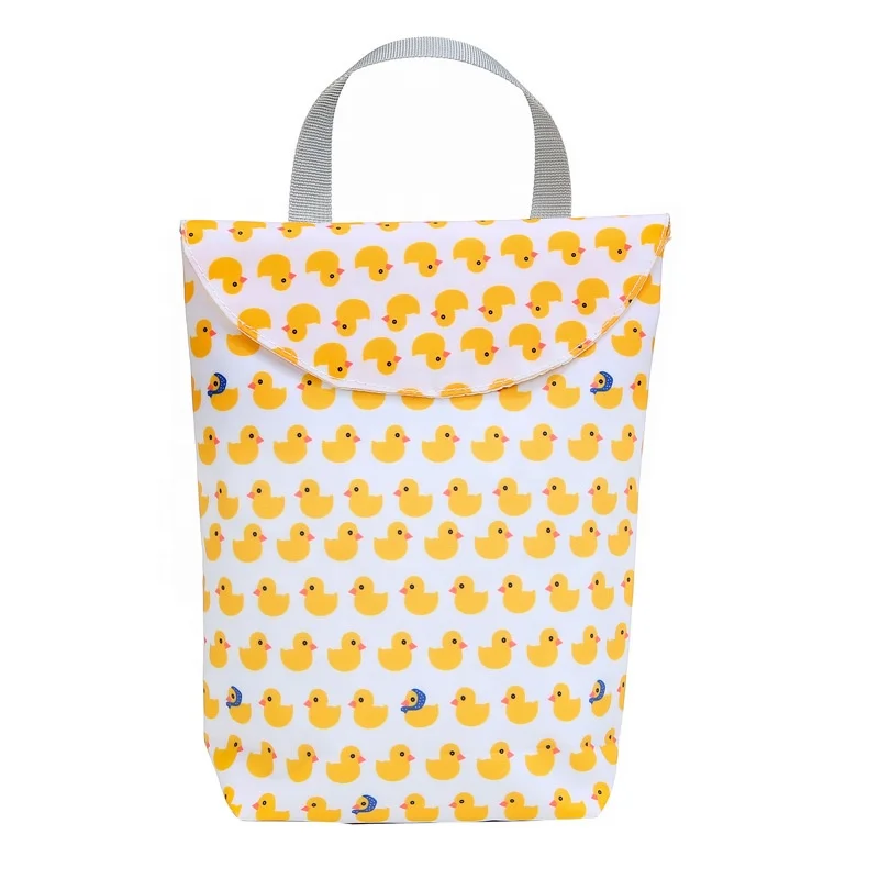 Factory OEM Colorful Reusable Waterproof Oxford Cloth PUL Layer Baby Wetbag
