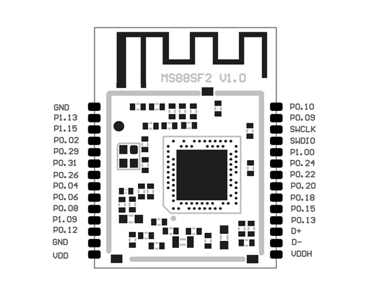 2.4ghz bluetooth 5 development module customize beacon module
