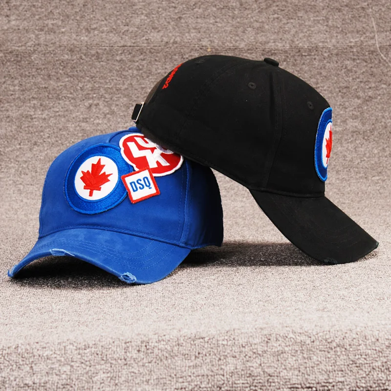 
Wholesale 3D Embroidery Maple Leaf Custom Underbrim Printing 5 Panel Baseball Cap Sport Flag Hat/Hat With Logo Printing 