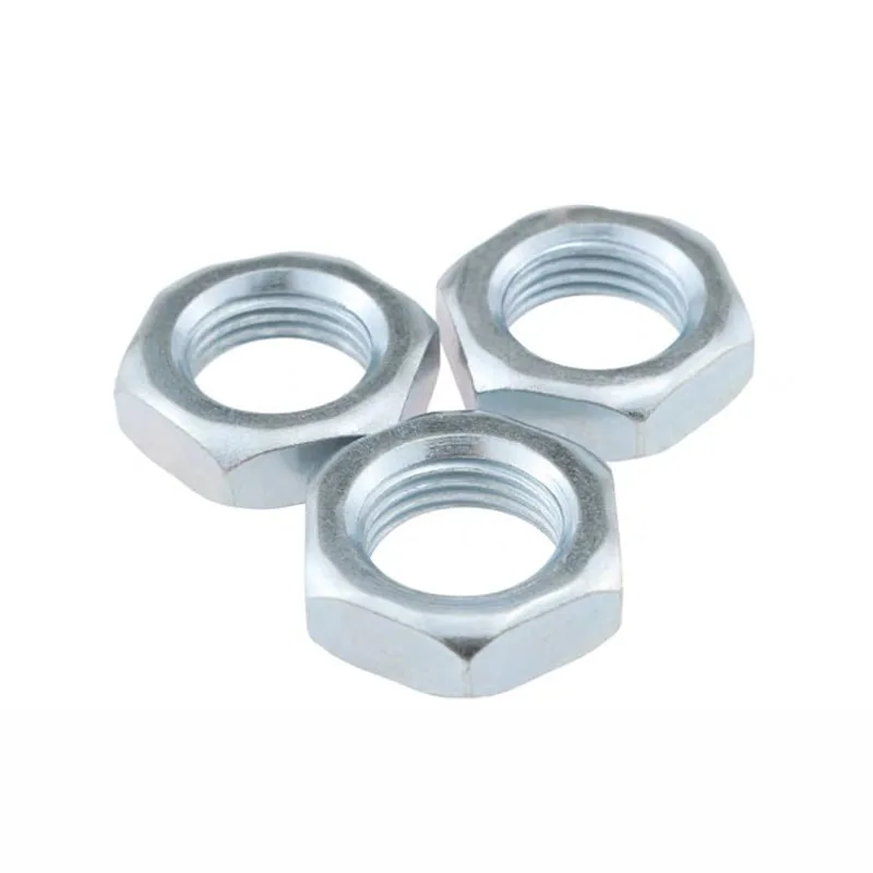 Double hexagon nut fin hex nut half inch m10 1.25 m12 1.75 left hand nut