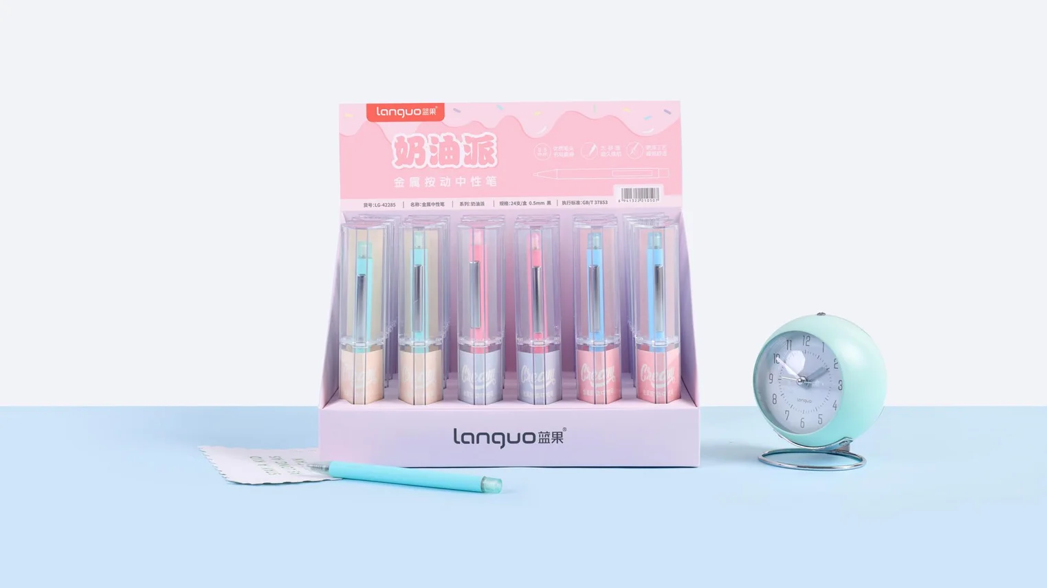 Unique Design Gift Metal Ball Pen Minimalist Style Writing Smooth Black Ballpoint Pens