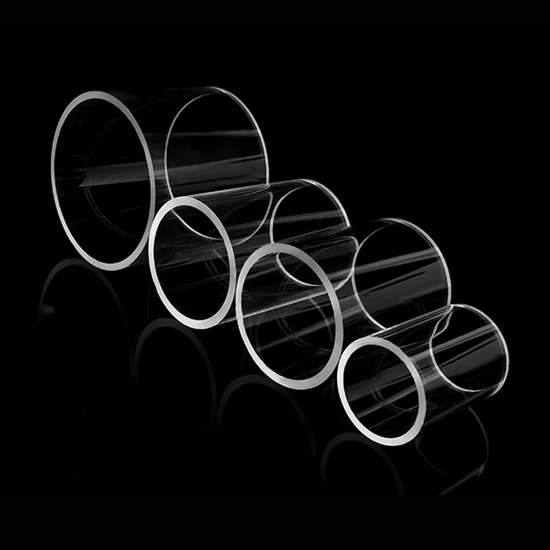 HM Heat Resistant Transparent Crystal Glass Pipe for Smoking