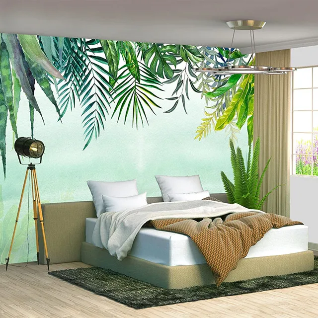 Новинка декоративные обои из натуральных листьев и роз свежий простой цветок настенная роспись