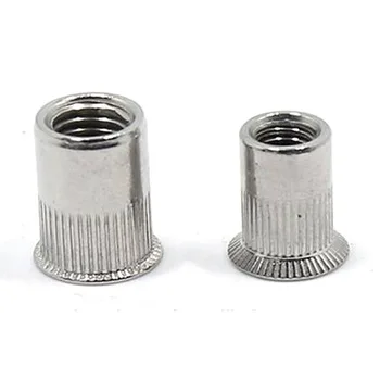 manufacturing hardware fasteners insert nuts threaded bushing nuts stainless steel aluminum m6 barrel nut