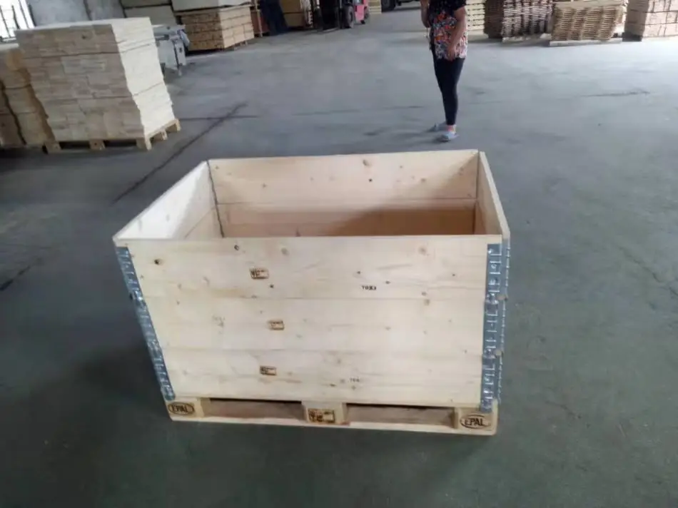 manufacturer high quality pine pallet collars wooden crates