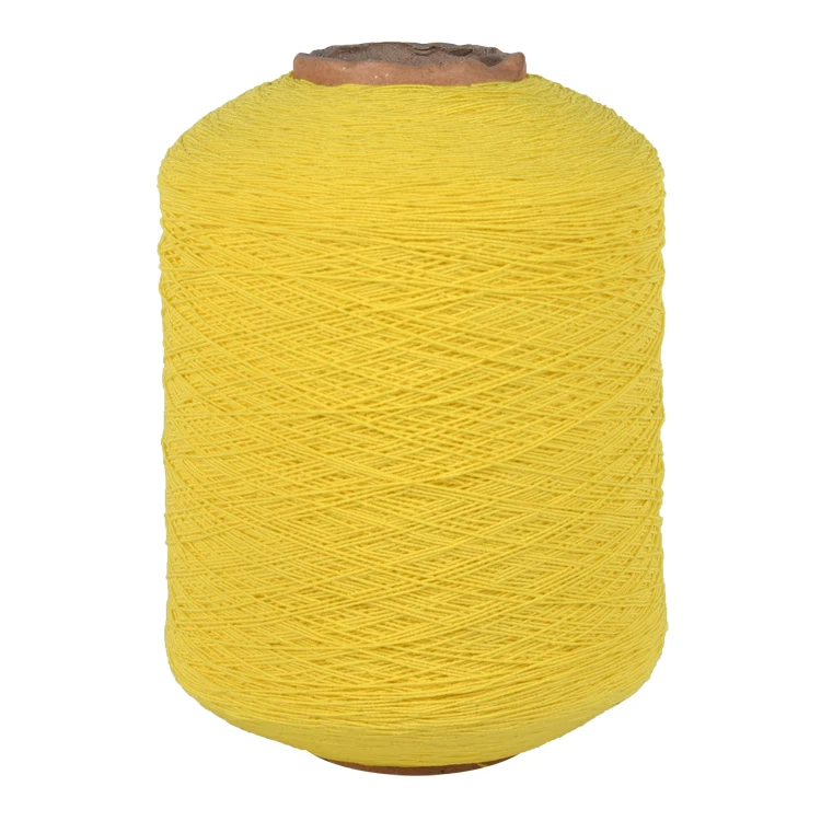 Buy in bulk ring spun rubber covered yarn nylon polyester covered elastic rubber spandex yarn