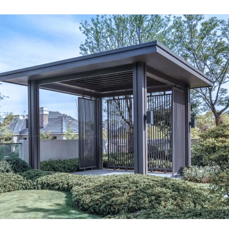 Pergola Автоматическая крыша жалюзи с датчиком дождя pergolas на открытом воздухе
