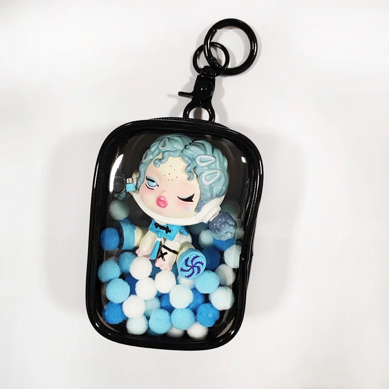 Custom PVC Doll Bag Mystery Random Blind Box Storage Bag Case Mini Cute Lip Case Clear PVC Pouch for Toy