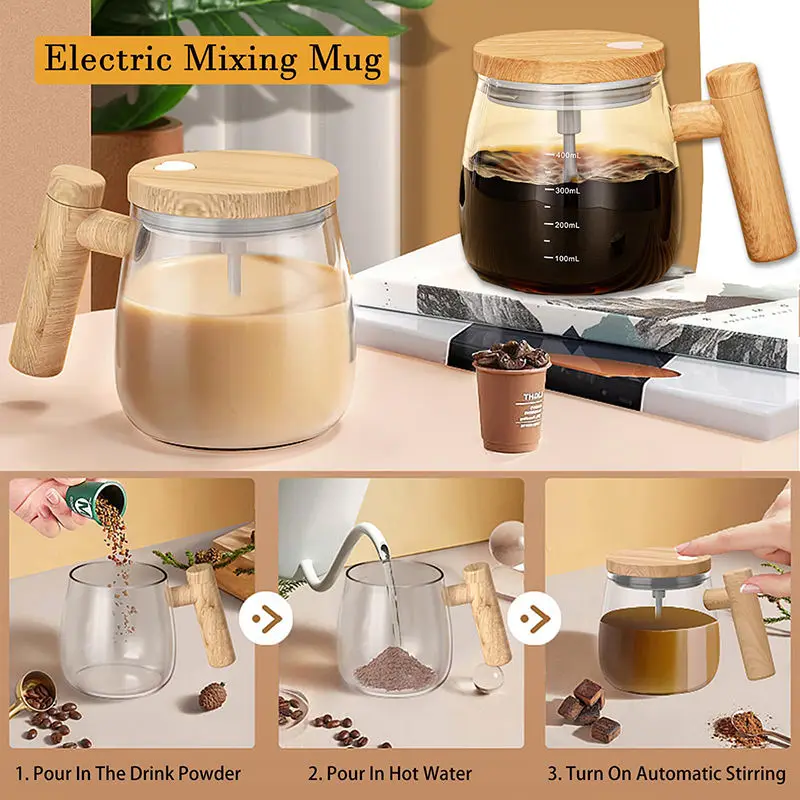 Long Life High Quality Electric Self-Stirring Coffee Mug Automatic Stirring Cup For Convenient Beverage Mixing