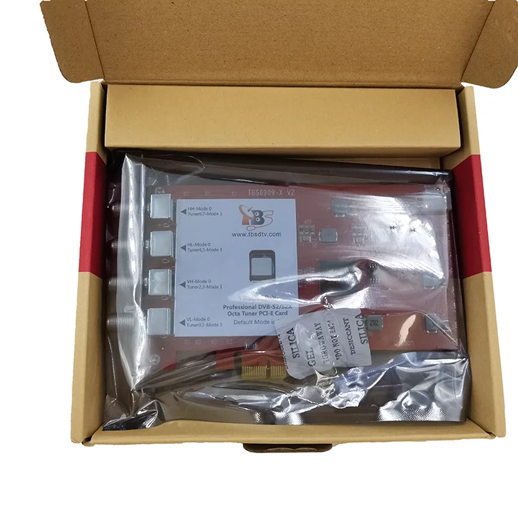 TBS6909-X V2 DVB-S2X 8-channel satellite TV receiving card blind scan TS output CATV