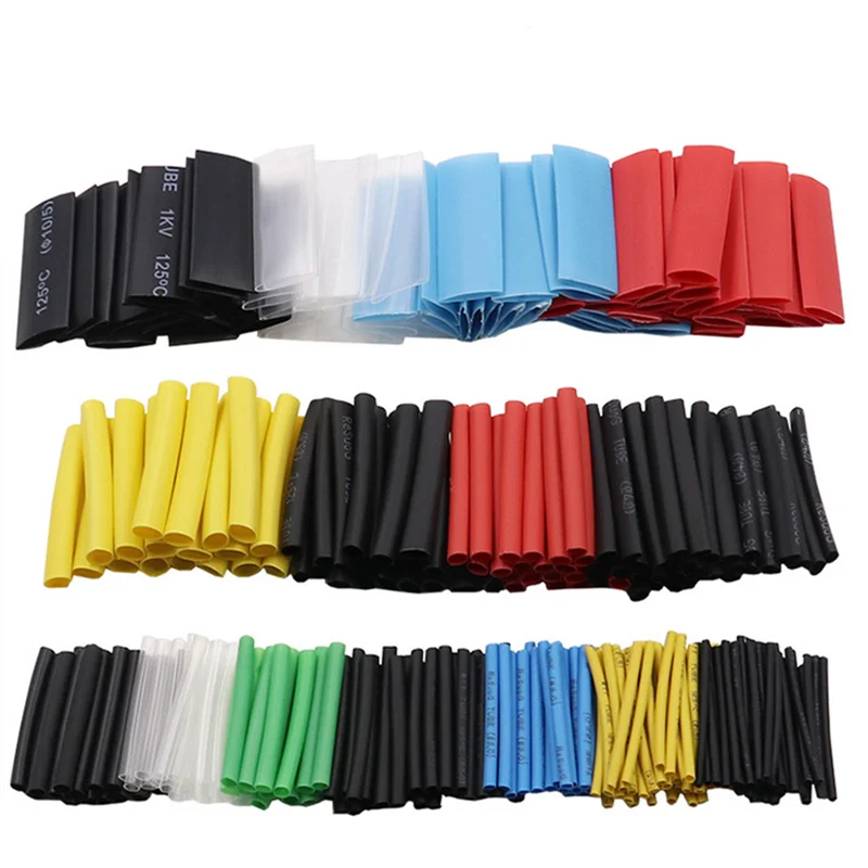 Polyolefin 580 Pcs Insulation Heat Shrink Tubing Wire Assortment colorful Shrinkable Tube Assortment Cable Sleeves Set
