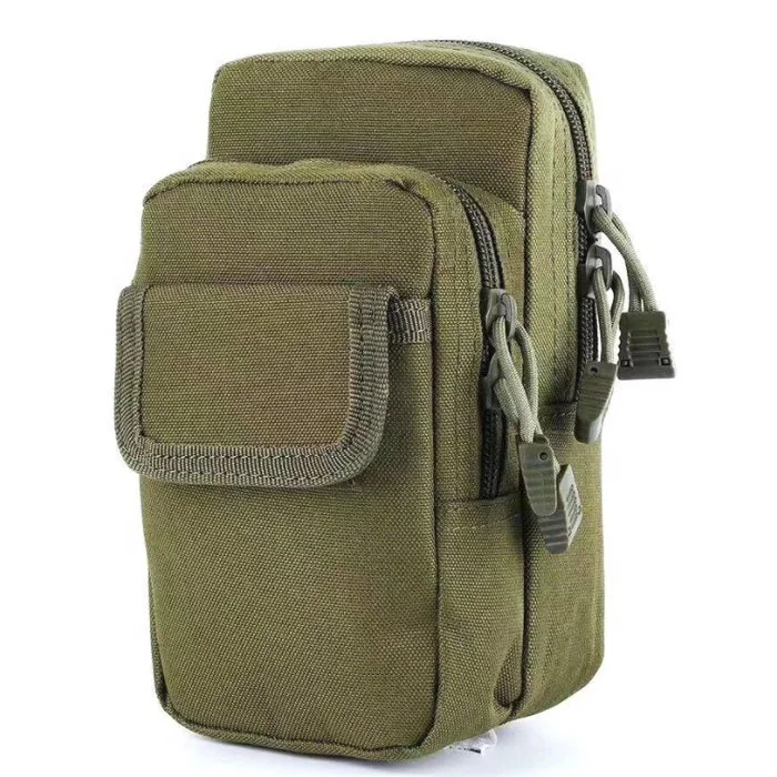 Custom Utility Tactical EDC Waist Pouch Bag Multi-Functional Waterproof Molle Tool Pouch for Cell Phone for Outdoor Sports