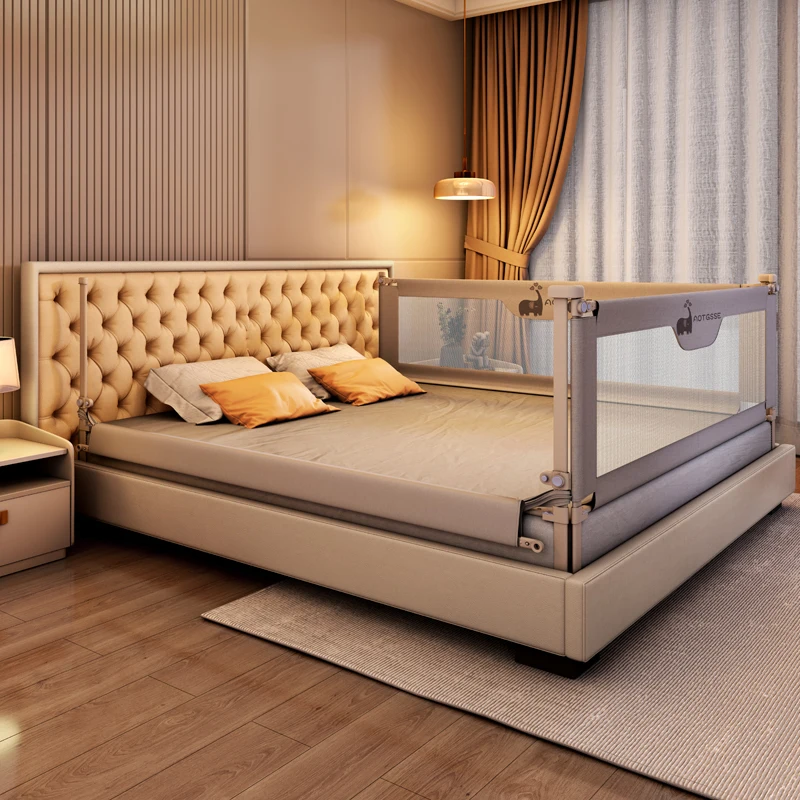 Easy Install 2m Twin Portable Railing Bed Rail Guard Children Foldable Side Rail Protecting Bed Barrier