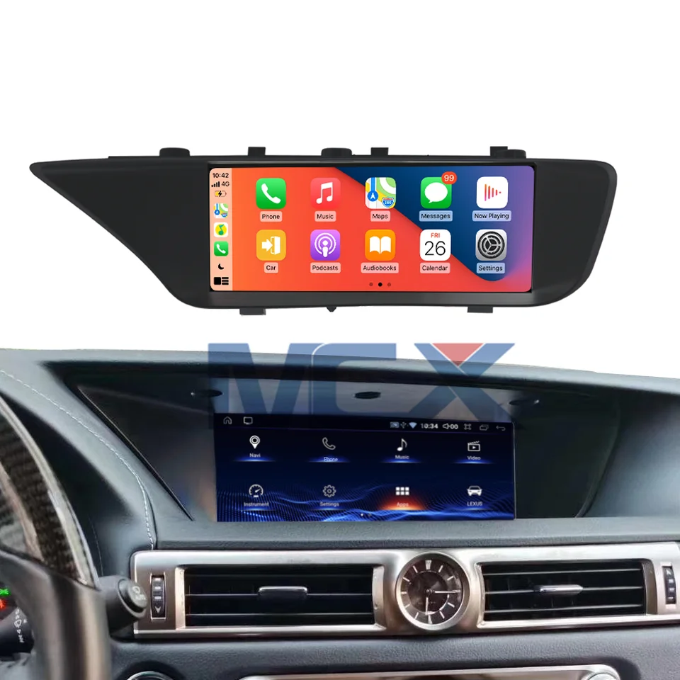 Car DVD Radio Player MCX 12.3 Inch 4+32G 64GB Screen Android 9.0 Samsung 8 Cores Multimedia Navigator for Lexus GS S8K 2012-2019