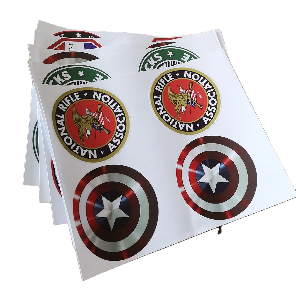 
100pcs MOQ Custom Logo Printed UV Protection Waterproof PVC Vinyl Die Cut Sticker 