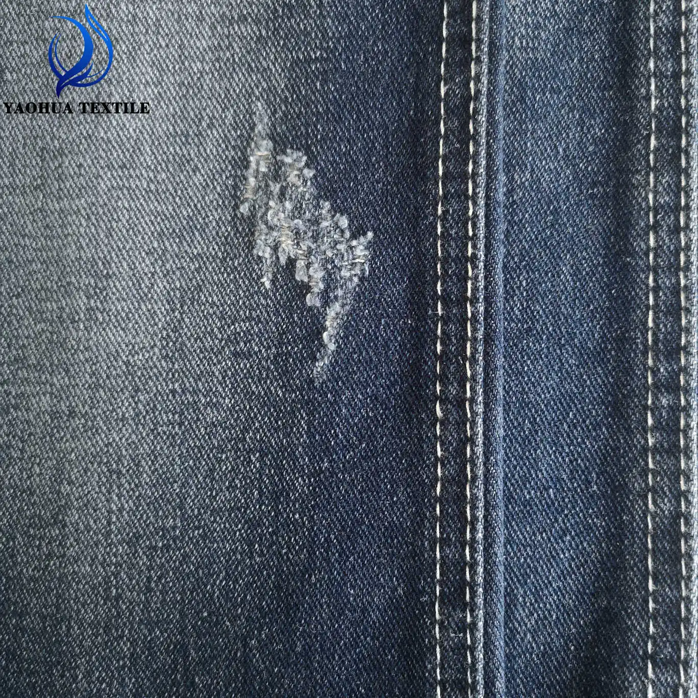 2489 Cheap price cost-effective OE non stretch cotton polyester woven twill denim fabric wholesale