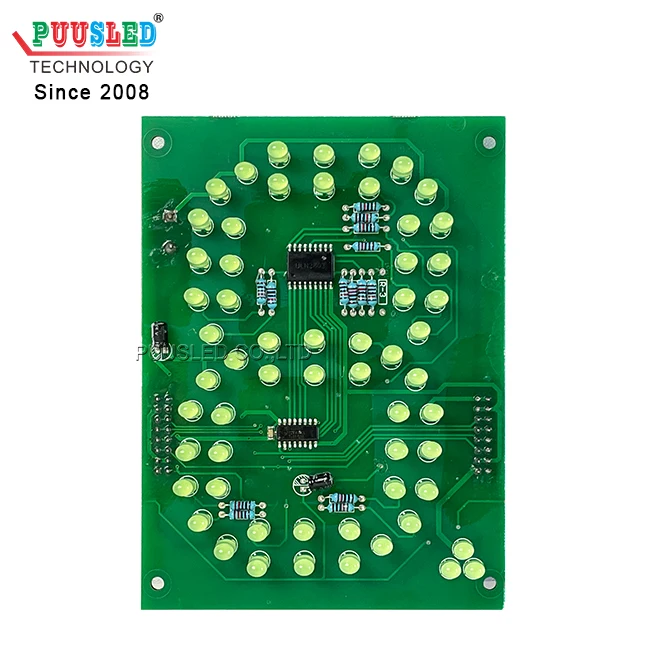 7 segment PCB led display 4 inch PCB small size 7 segment led display PCB digit number for sale