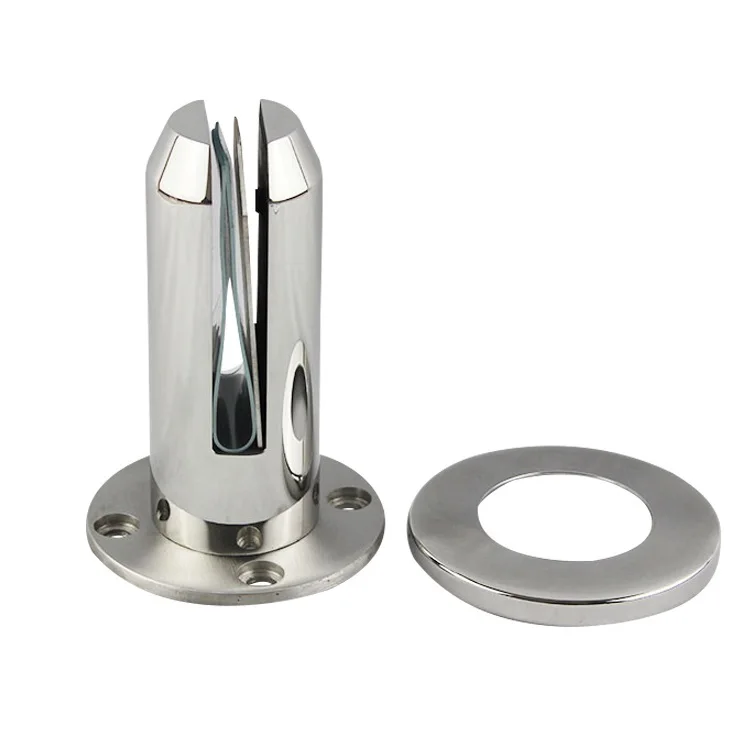 Frameless balcony swimming pool glass balustrade railing clamp stainless steel glass pool fence spigot for thicker glass
