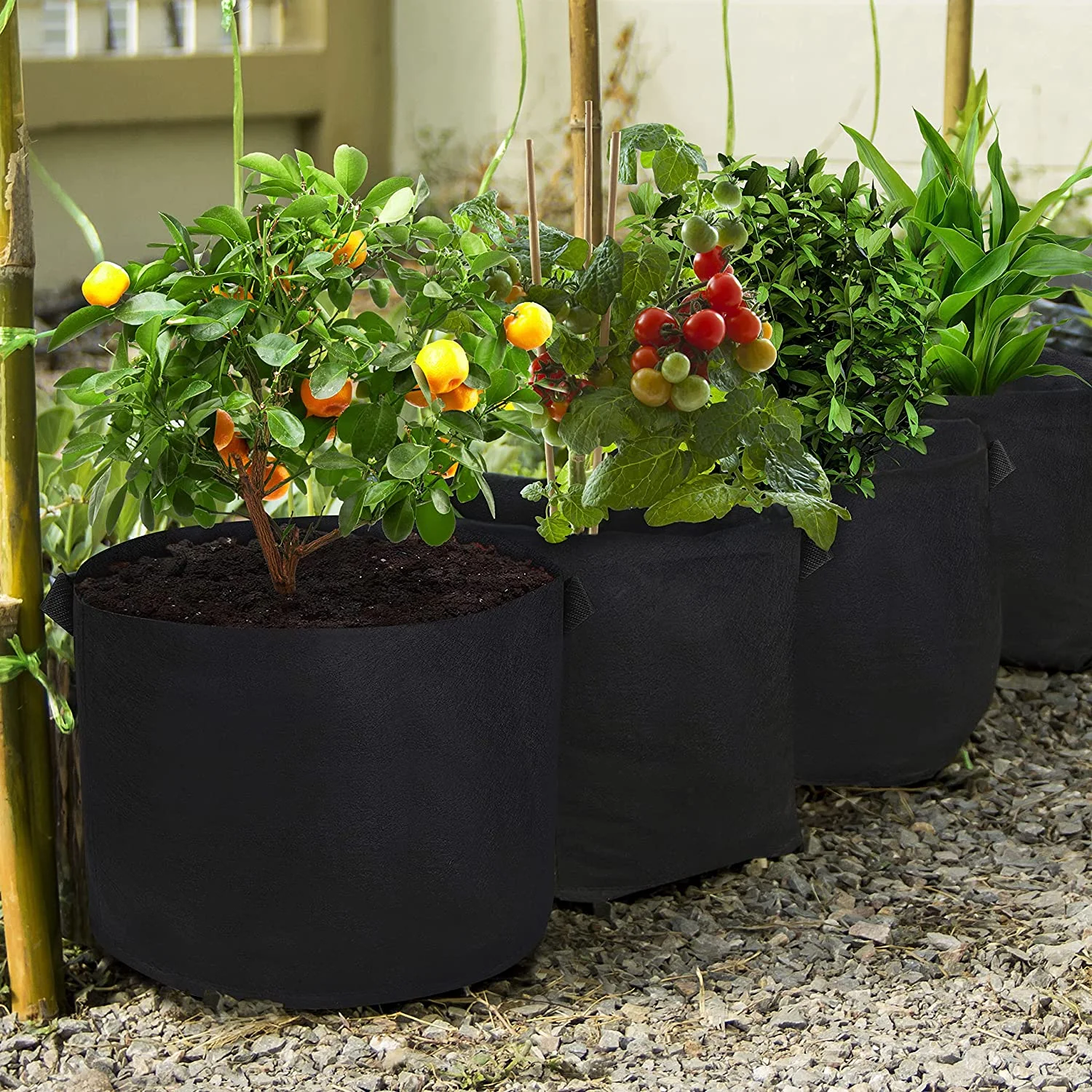 100 галлонов аэрационные тканевые горшки картофельные овощи войлочные пакеты для выращивания