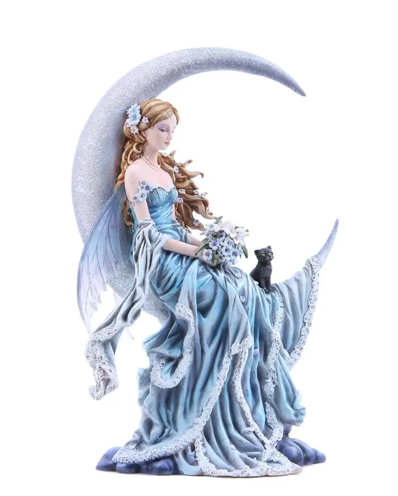 Polyresin/decorative resin fairy figurine Four Elements Celestial Moon Fairy Figurine Earth Wind Frost Fire Collectible Figurine