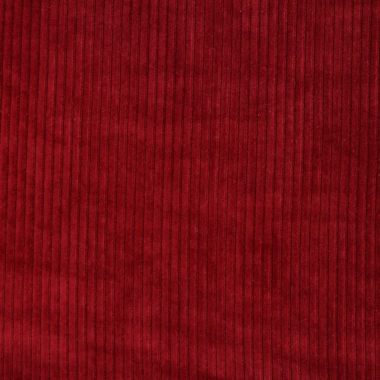 
Cotton Polyester Spandex Cvc Stripe Velvet Upholstery Fabric Online For Coat 