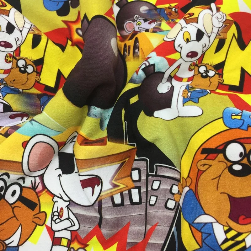 
unique design china factory digital printing cotton lycra textile for kids babies children garment 