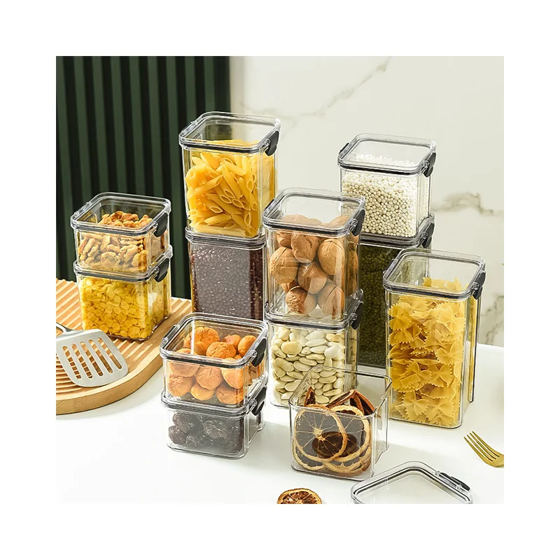 Reusable Airtight Plastic Food Storage Container Grain Rice Containers For Kitchen Organization