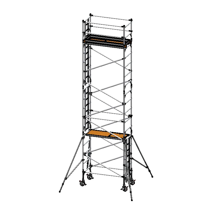 Wholesale EN1004 certification outdoor aluminum mobile rolling scaffolding quick ladder scaffold
