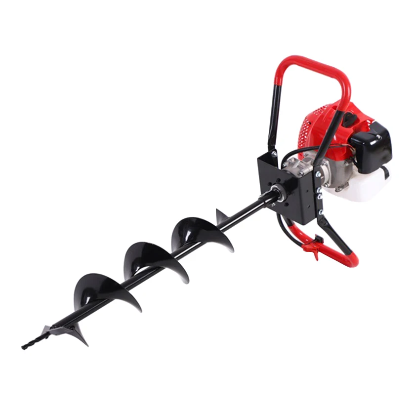 Multifunctional high power portable earth drilling machine for digging holes