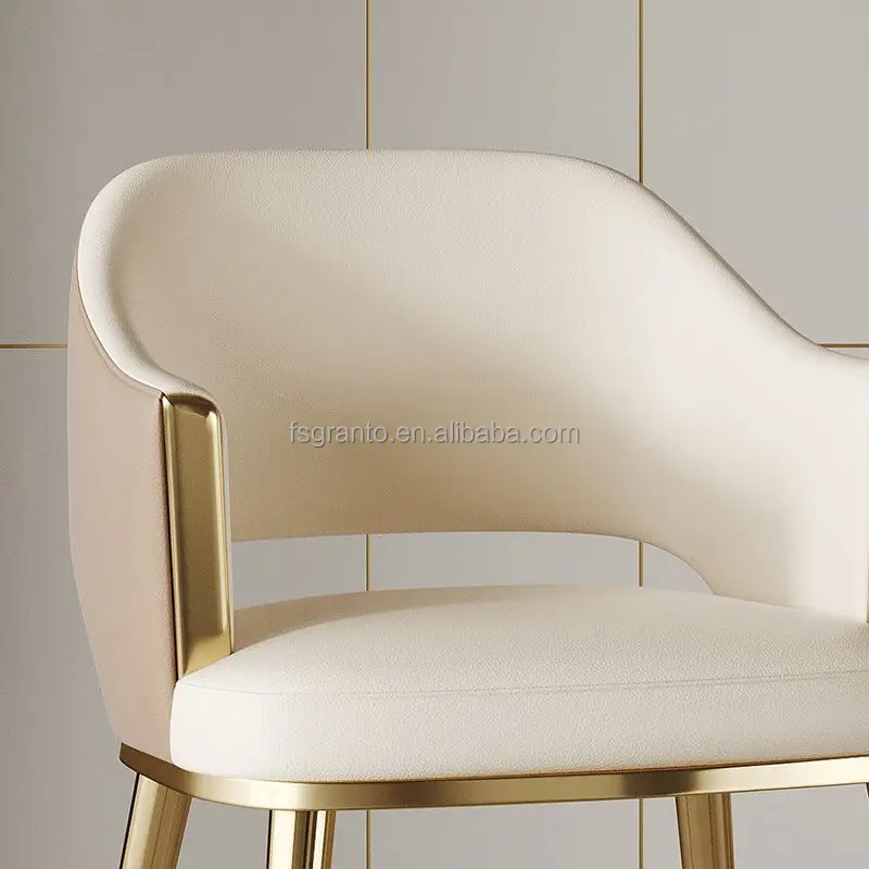 Comfortable Simple Dining Room Furniture Chair Luxury Leather Lounge