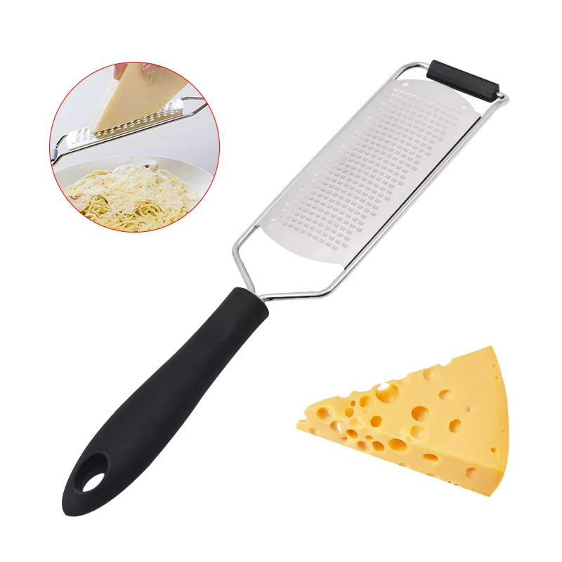 Hot Sale Stainless Steel Cheese Vegetable Grater Lemon Zester With PP Plastic Handle