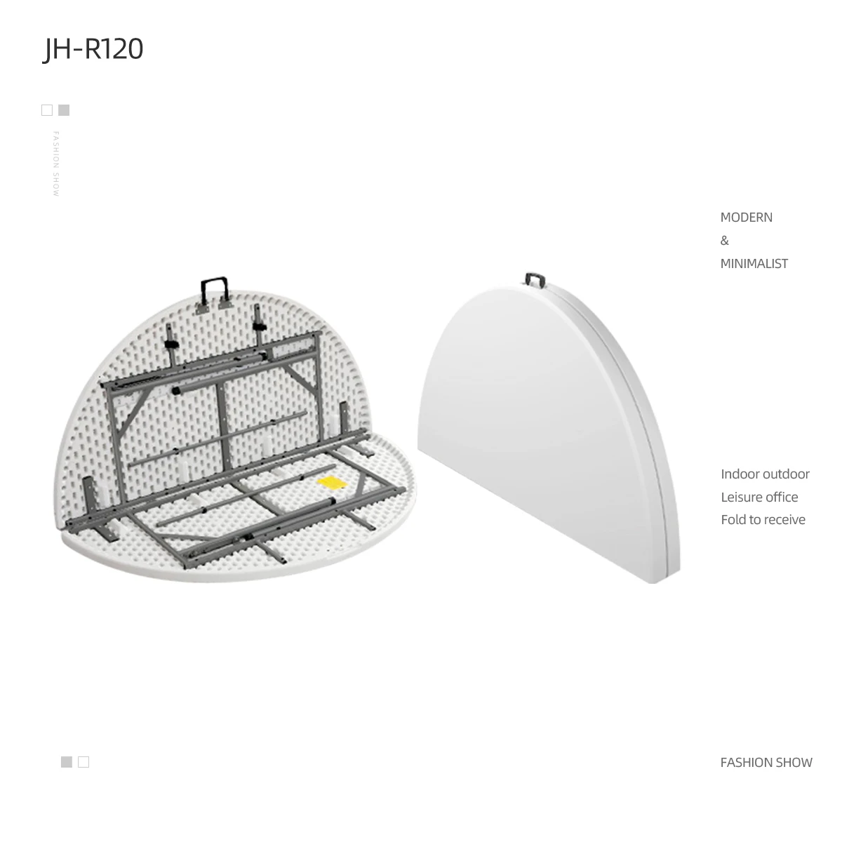 Cheap wholesale 5ft white 180 cm events plastic 10 seater garden 60 People inch round folding table 6ft