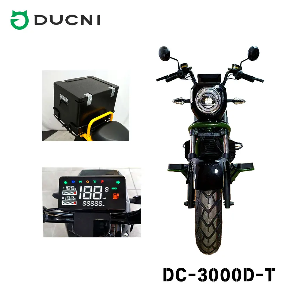 DUCNI MOTO wholesale new street electric motocicleta 2 wheels 3000w 72v50ah motorcycle scooters for sale