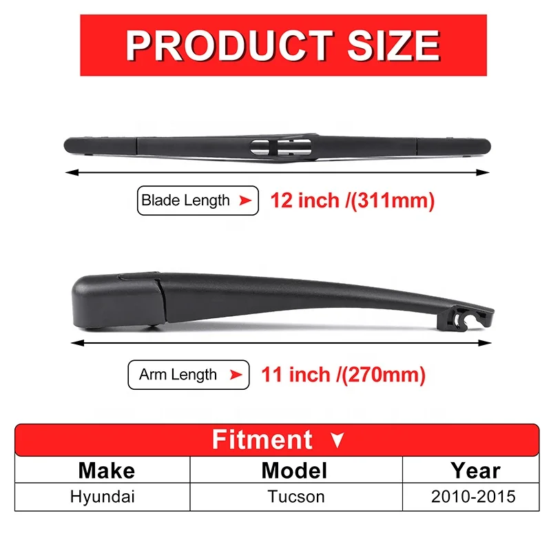 Premium Quality All Season Windshield Window Rear Wiper Blade Arm Set Replacement For Jeep Grand Cherokee 2011 2012 2013