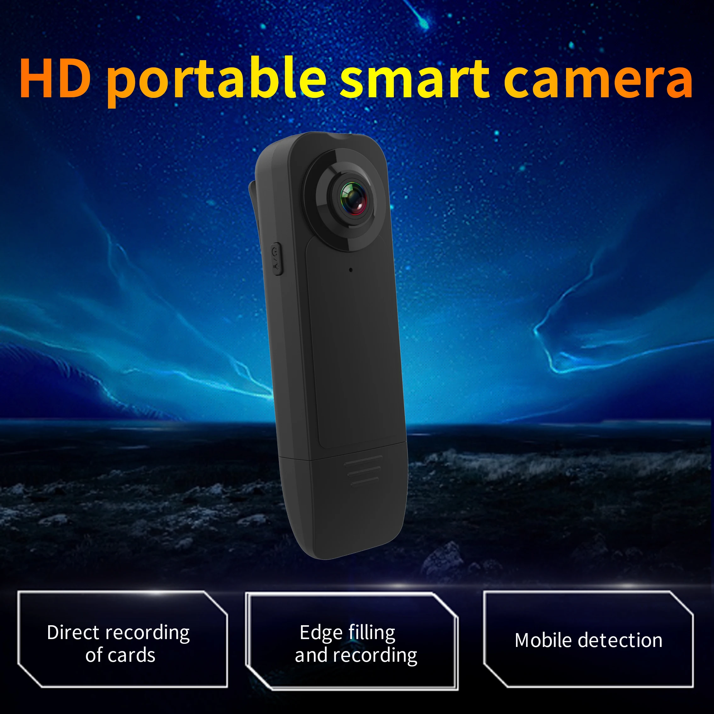 Mini Camera 1080P Outdoor Sports Back Clip