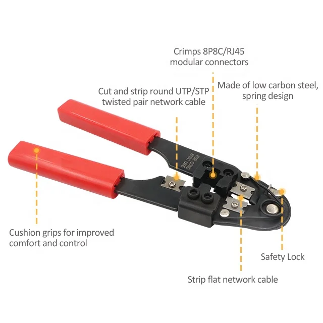 4 in 1  Lan Cable Network Hand Tools network tool kit cable tester wire stripper crimping stripping plier punch tool set