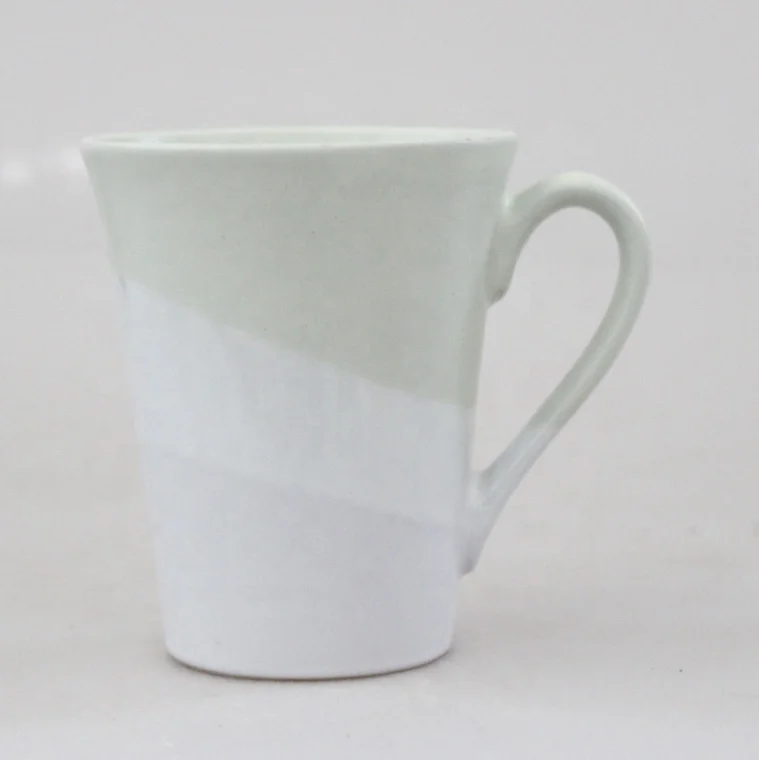 Hot sales custom Half glaze effect Ceramic Mug Stoneware Promotion Custom mug