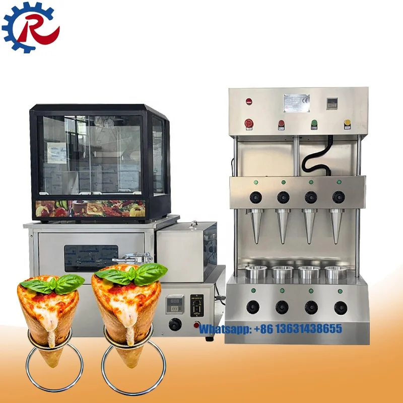 Ruiya 2023 Factory Direct Supply Automatic Pizza Cone Oven/Pizza Cone Maker/Pizza Cone Vending Machine with CE for Sale