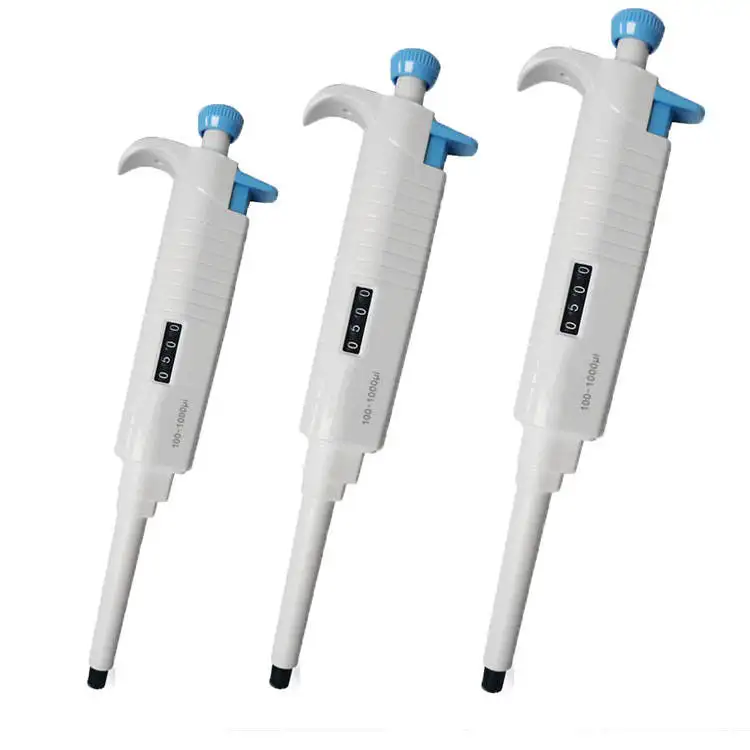 MPP Factory Sale Adjustable Single Channel Plastic Micro Automatic Laboratory Pipette