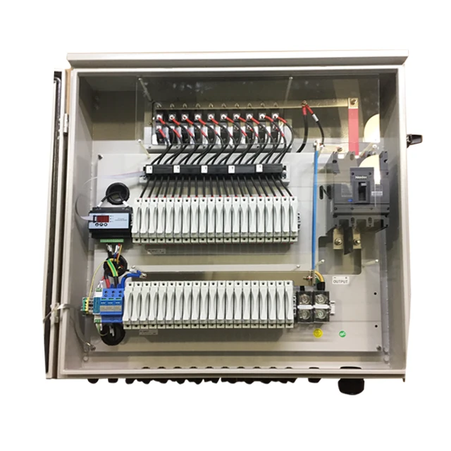 Low price customized 24 in 1 out 1500VDC Nader 400A circuit breaker solar Combiner Box