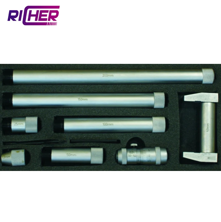 Good quality internal micrometer chrome plate QLR for inside and outside measuring tool single pcs or set packing
