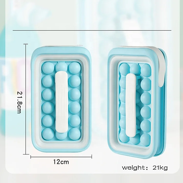 OEM/ODM Wholesale Portable Rubber Wholesale Custom Water Bottle Round Silicone Ice Cube Tray