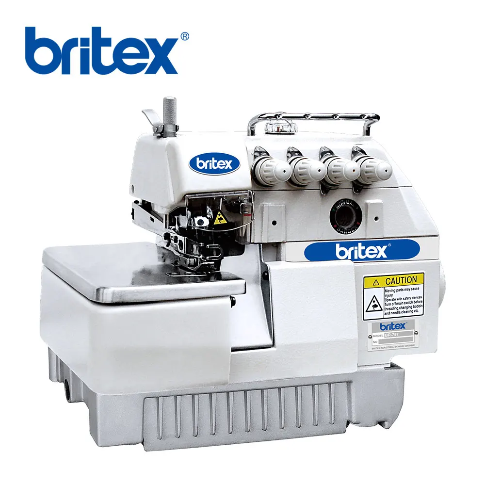 low price Britex 747 high Speed Four 4 Thread Industrial price 747 overlock sewing machine used new