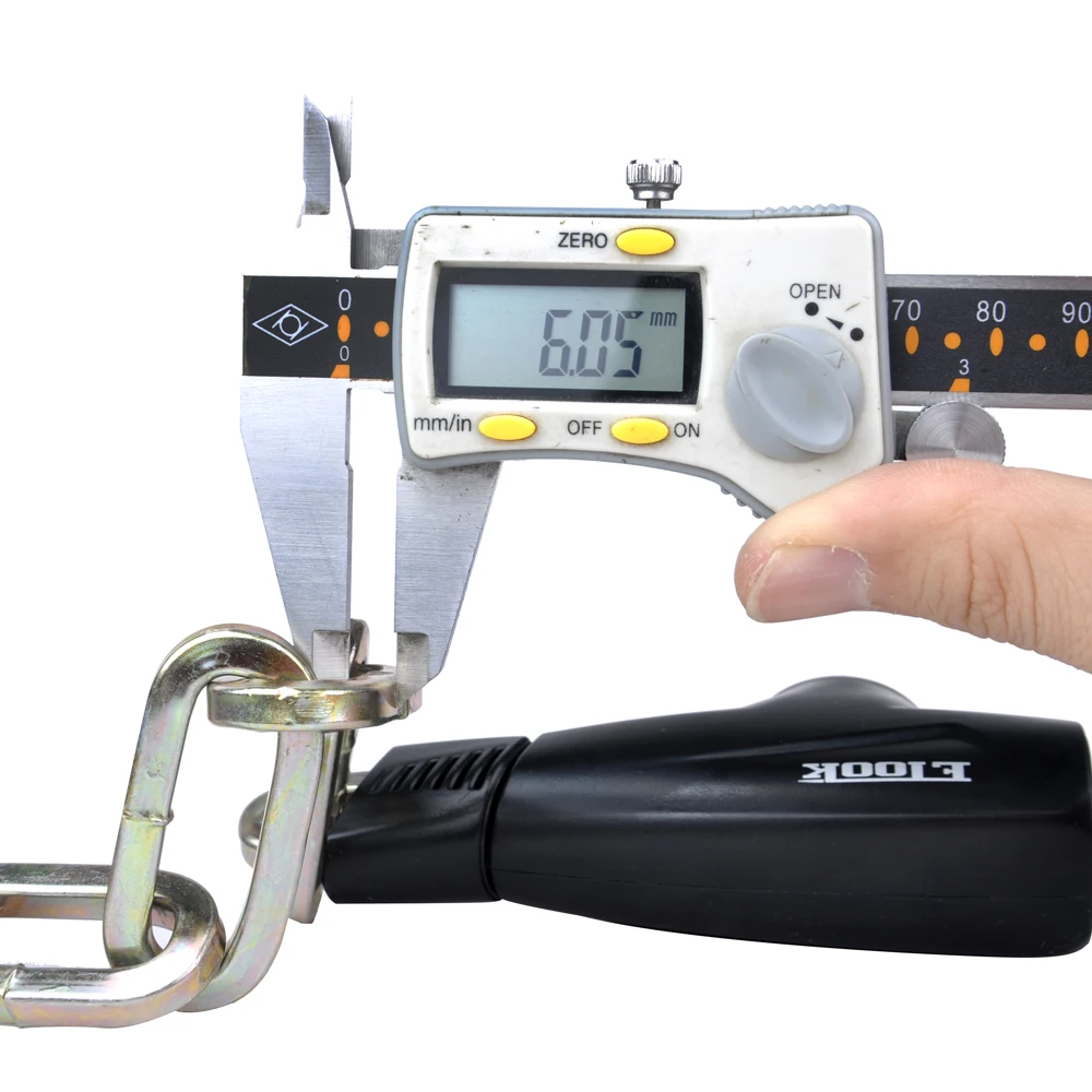 
High-cost -performance 1 meter Mountain Electric Bike Lock Chain Lock with 6 mm Square Chain 