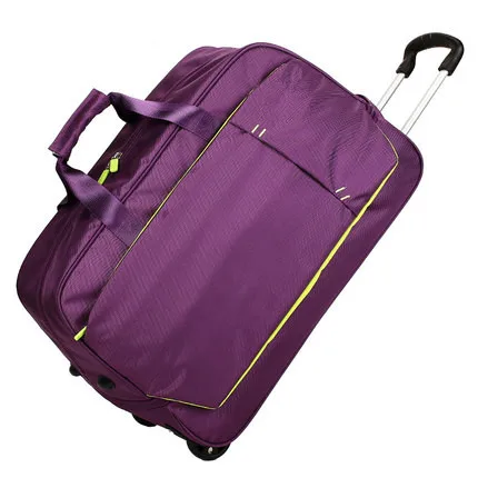 High-capacity lightweight outdoor foldable Airport Trolley duffel luggage travel Roller bag with 2 wheels