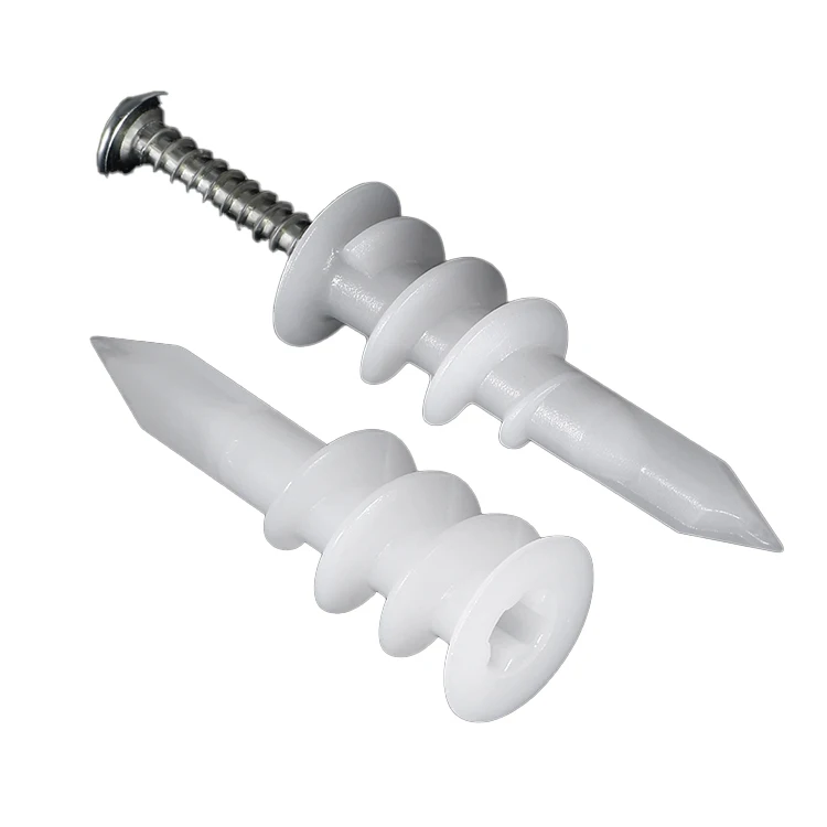 Self Drilling Plastic Drywall Anchors and Screws Kit 100 Pieces Assortment kit sheetrock Wall Anchors