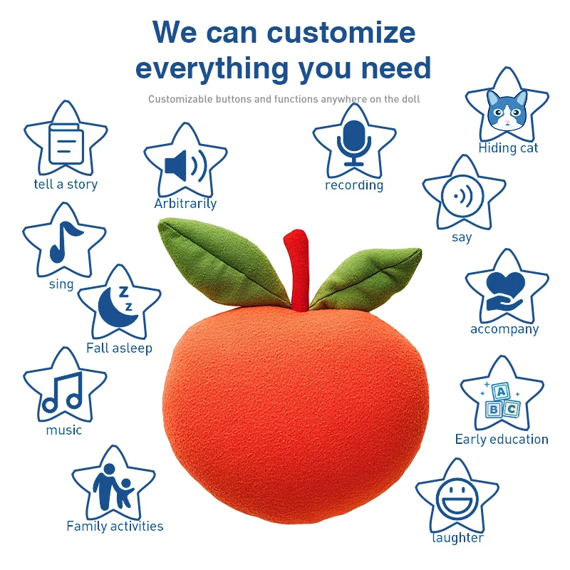 High quality Custom Fruit Pillow Stuffed Soft animal plush toy doll