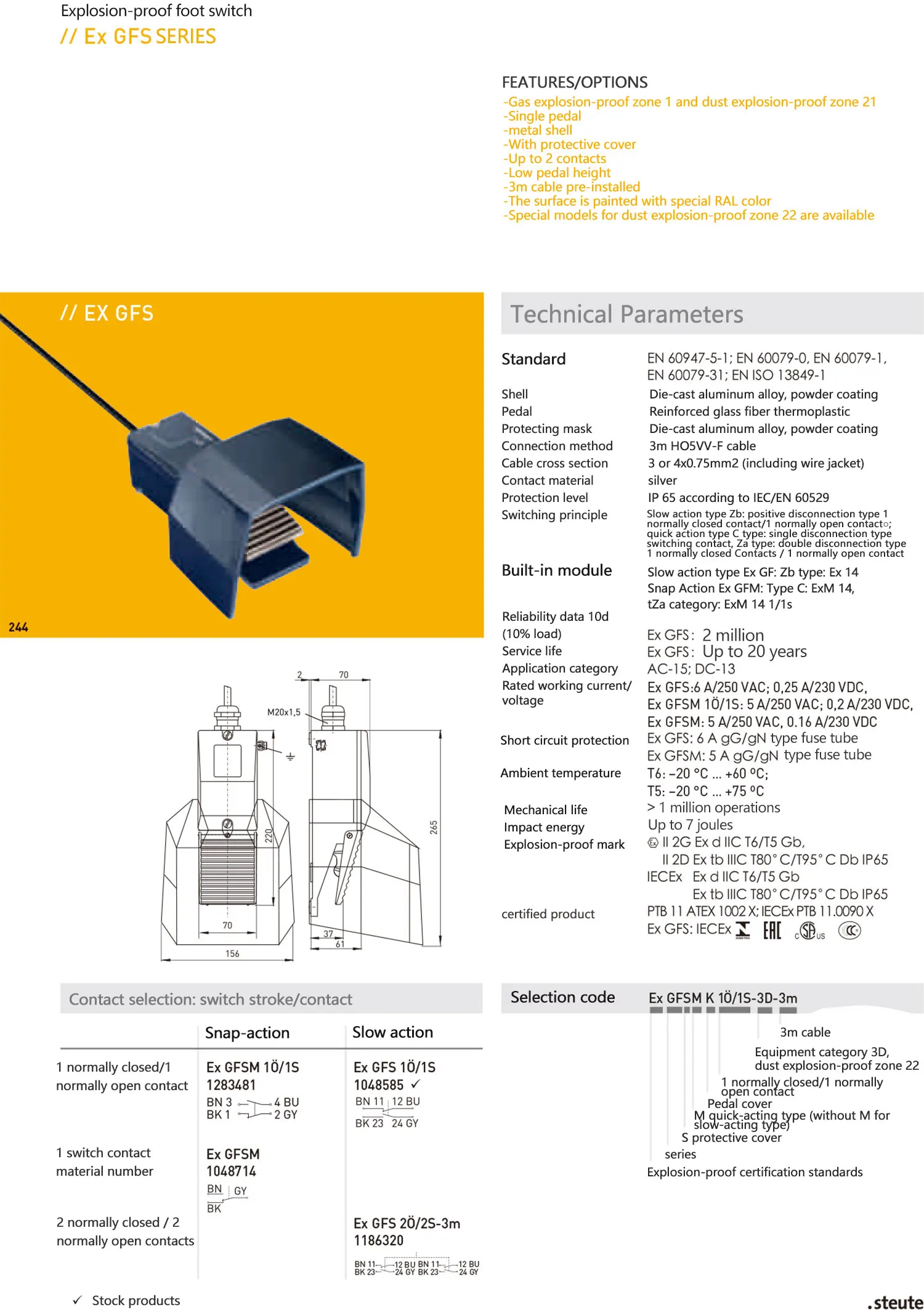 Guangzhou Factory Direct Sale High Quality Foot Switch Heavy Duty Foot Switch Foot Panic Button